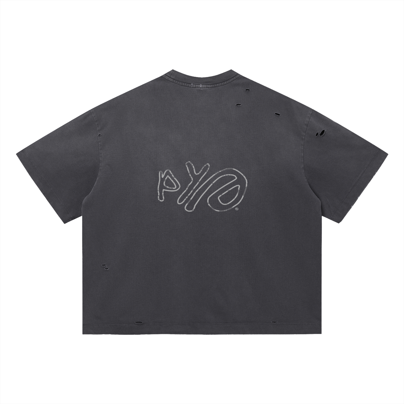 Vintage Washed Distressed Boxy Oversized T-Shirt