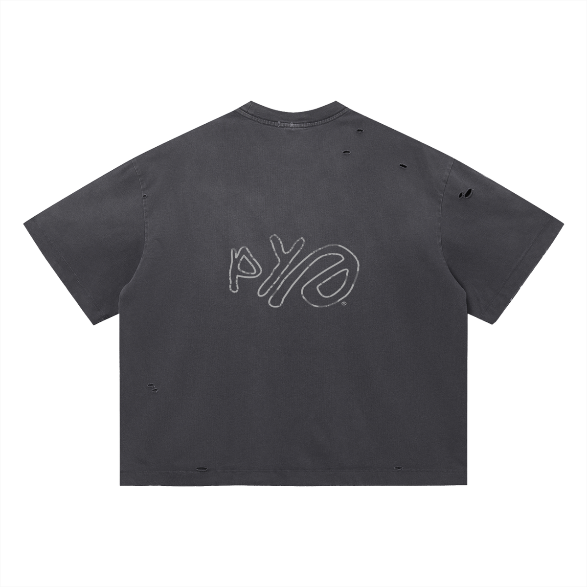 Vintage Washed Distressed Boxy Oversized T-Shirt