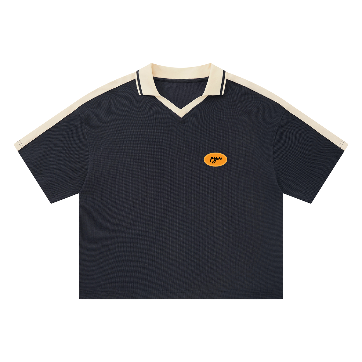 Unisex Color Block Polo Shirt